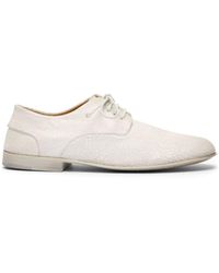 Marsèll - Cracked-effect Leather Derby Shoes - Lyst