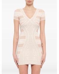 McQueen - Victorian Lace Knit Mini Dress - Lyst
