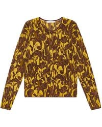 Maliparmi - Floral-Print Button Cardigan - Lyst