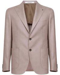 Tagliatore - Two-Button Peak Lapel Blazer - Lyst