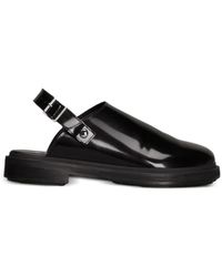 Ami Paris - Patent-Leather Slingback Sandals - Lyst