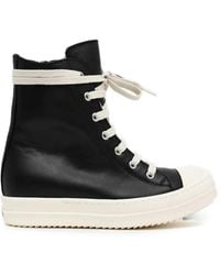 Rick Owens - Tower Leather High-Top Sneakers - Lyst