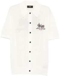 Amiri - Studio Overhemd Met Geborduurd Logo - Lyst