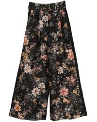 Zimmermann - Carousel Floral-Print Palazzo Pants - Lyst