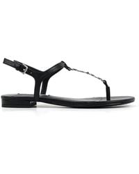 KARL LAGERFELD - Sandales À Plaque Logo - Lyst