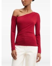 Guess - One-Shoulder Long-Sleeve Top - Lyst