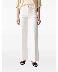 ViCOLO - Button-Embellished Jeans - Lyst