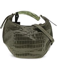VISONA - Bengala Crocodile-Effect Shoulder Bag - Lyst