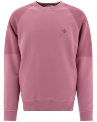 Stone Island - Logo-Patch Raglan-Sleeve Sweatshirt - Lyst