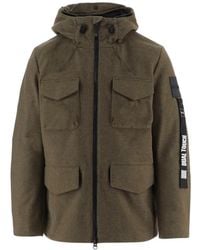 OUTHERE - Hooded Pocket-Detail Military Jacket - Lyst