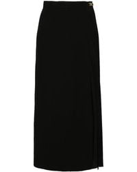 Sandro - Gonna Midi A Portafoglio Plissettata - Lyst