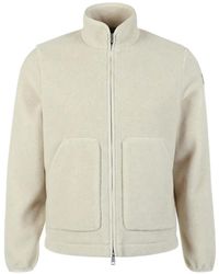 Moncler - Logo-Patch Zip-Up Sweatshirt - Lyst