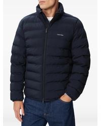 Calvin Klein - Quilted Logo-Print Jacket - Lyst