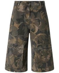 Pinko - Floral-Print Cargo Pants - Lyst