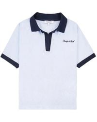 Sporty & Rich - Logo-Embroidered Terry Polo Shirt - Lyst