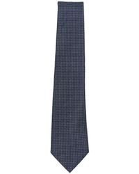 Canali - Micro-Patterned Silk Tie - Lyst