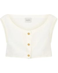 LeKasha - Tamra Button-Up Blouse - Lyst