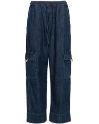 Valentino Garavani - Chambray Cargo Trousers - Lyst