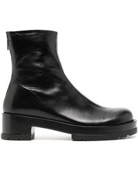 SAPIO - Zip-up Leather Boots - Lyst