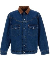 Levi's - Giacca Denim Con Colletto A Coste - Lyst