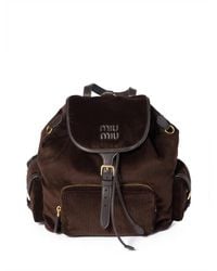 Miu Miu - Large Corduroy Backpack - Lyst