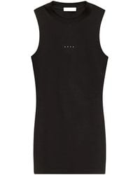 Area - Vestido Corto Con Mano Estampada - Lyst