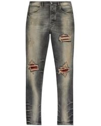 Amiri - Patchwork-Jeans Im Distressed-Look - Lyst