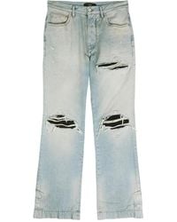 Amiri - Mx1 Gerafelde Straight Jeans - Lyst