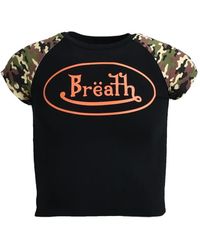 BREATH - Logo-Print Cropped T-Shirt - Lyst