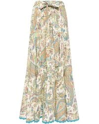 Etro - Paisley-print Cotton Skirt - Lyst