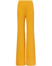 Proenza Schouler - Mélange Bouclé Flared Trousers - Lyst