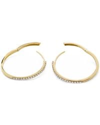 Monica Vinader - Pavé Diamond Medium Hoop Earrings - Lyst