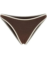 MC2 Saint Barth - Naomi Crinkle-Effect Bikini Bottoms - Lyst