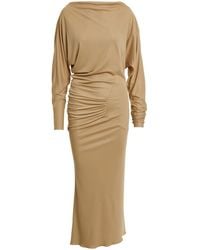 KHAITE - The Oron Ruched Maxi Dress - Lyst