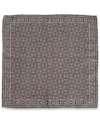Al Duca d'Aosta - Patterned Pocket Square - Lyst