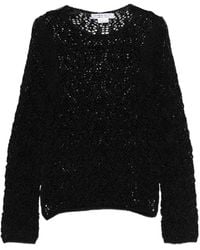 Comme des Garçons - Open-Knit Crewneck Sweater - Lyst