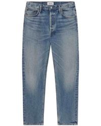 Agolde - 90's Faded-Effect Straight-Leg Jeans - Lyst