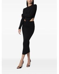 ANDAMANE - Heloise Cut-Out Midi Dress - Lyst