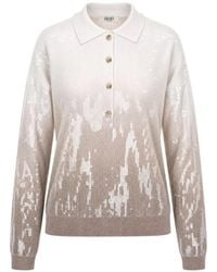 Liu Jo - Polo À Sequins Brodés Et Effet Dégradé - Lyst
