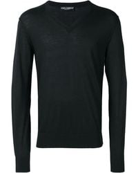 Dolce & Gabbana - Pullover Mit V-Ausschnitt - Lyst