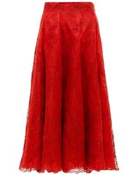 Gemy Maalouf - Flared Lace Skirt - Lyst