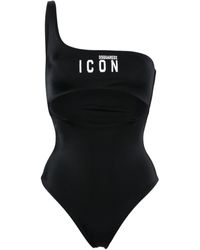 DSquared² - Be Icon Cut-out Swimsuit - Lyst