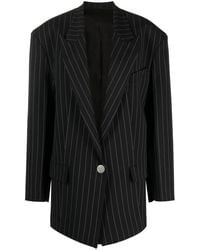 The Attico - Glen Blazer Mit Nadelstreifen - Lyst