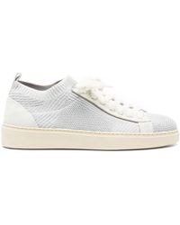 Eleventy - Baskets En Daim À Design Sans Lacets - Lyst