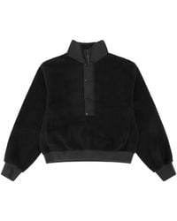 Entire studios - Fleece-Texture Panelled Sweater - Lyst