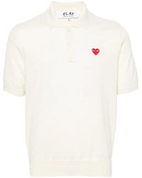COMME DES GARÇONS PLAY - ハートパッチ ポロシャツ - Lyst