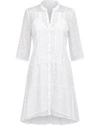 Barbara Bui - Pintuck-Detail Swiss-Dot Dress - Lyst
