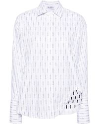 The Attico - Eliza Hemd Mit Logo-Print - Lyst