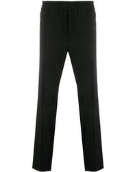 Moncler - Mid-Rise Straight Leg Trousers - Lyst