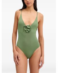 Benetton - Floral-Applique Swimsuit - Lyst